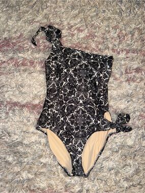 ALLIHOP one shoulder bathing suit one piece XS